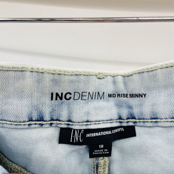 INC International Concepts Womens Size 18/34 Core Denim Skinny Ankle Jeans $69 - Picture 8 of 10